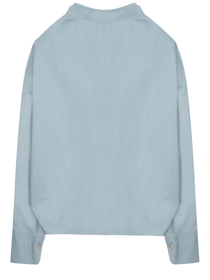 Blue Relaxed Solid Shirt 2