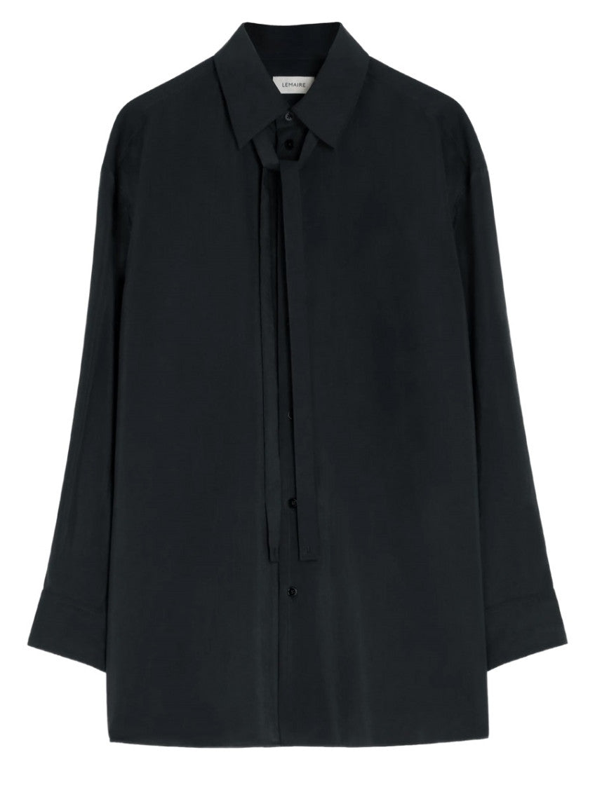 Black Relaxed Solid Shirt 1