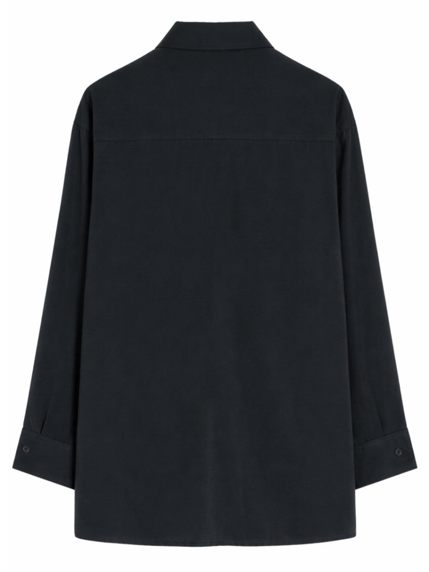 Black Relaxed Solid Shirt 2