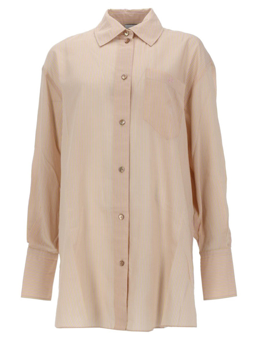 Multicolor Oversized Stripes Shirt 1