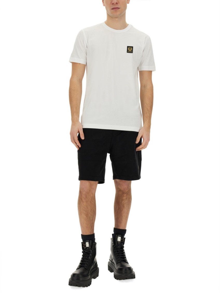 White Logo Crew Neck T-Shirt 3
