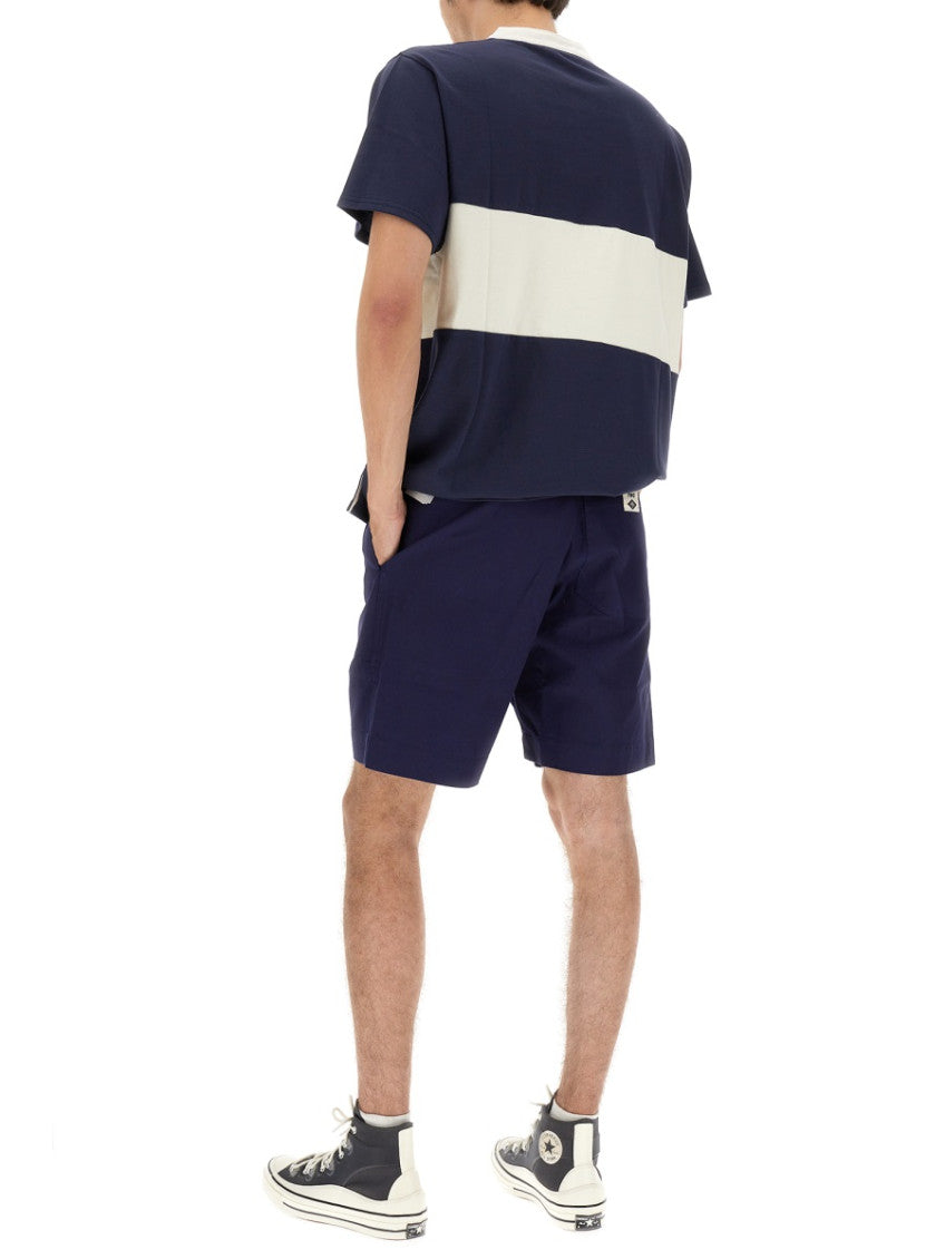 Blue Solid Shorts 2