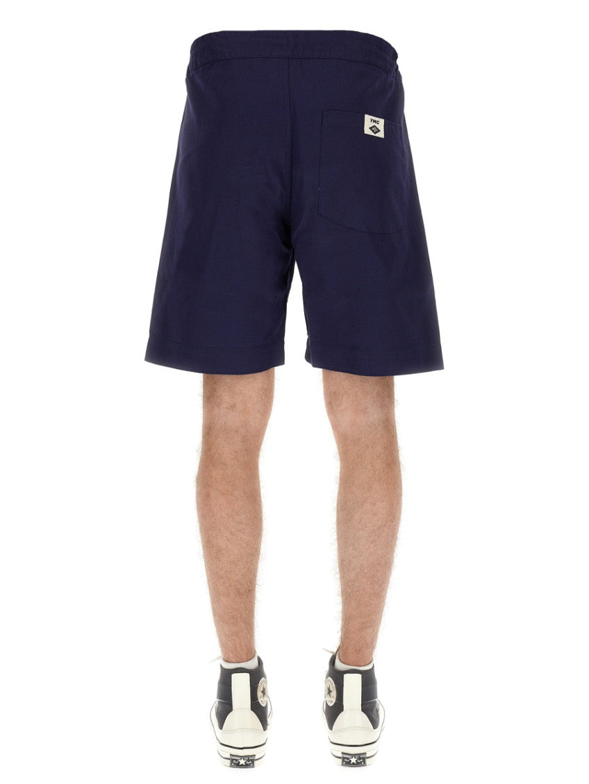 Blue Solid Shorts 4