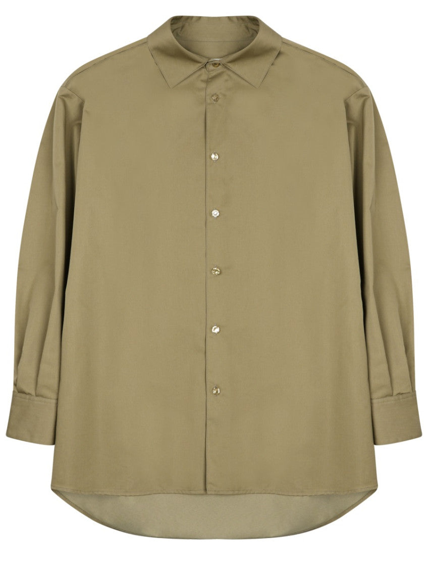 Khaki Relaxed Solid Shirt 1