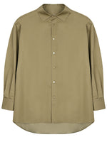 Khaki Relaxed Solid Shirt 1