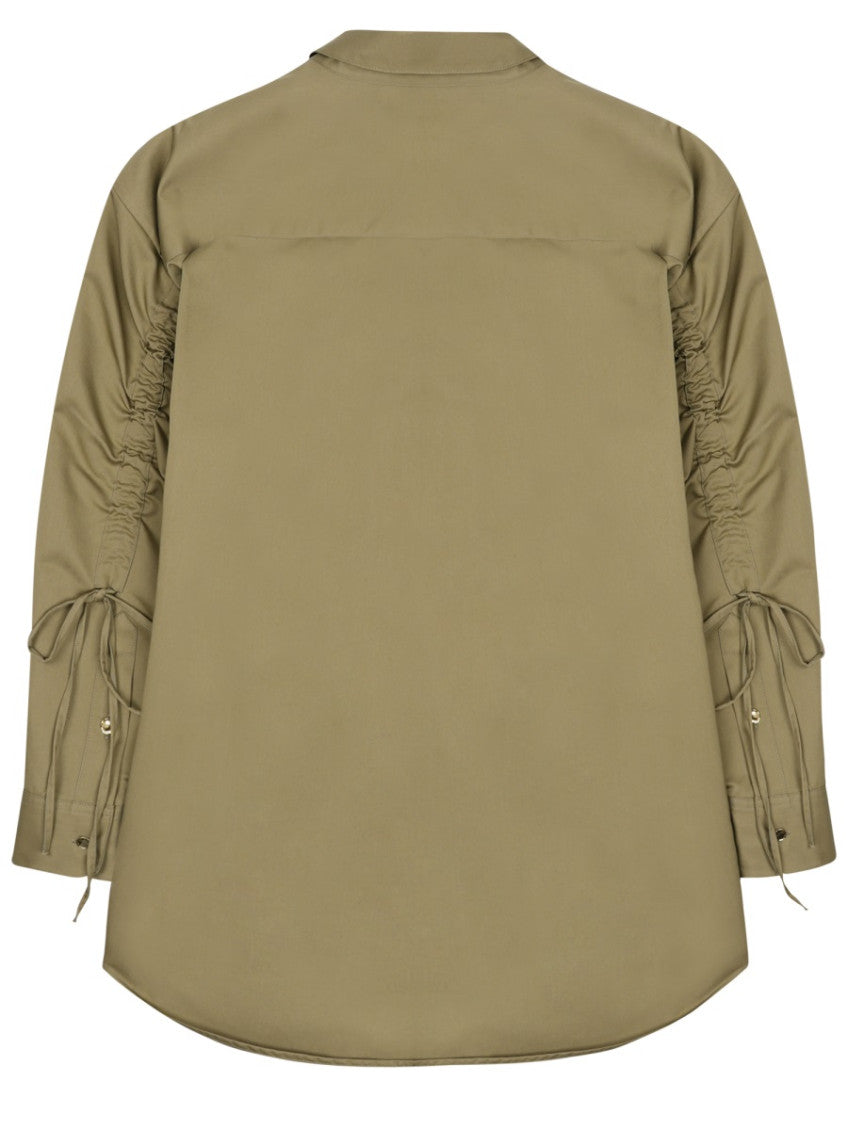 Khaki Relaxed Solid Shirt 2