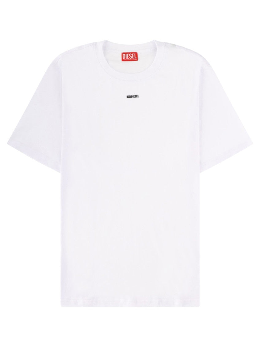 White Logo Crew Neck T-Shirt 1