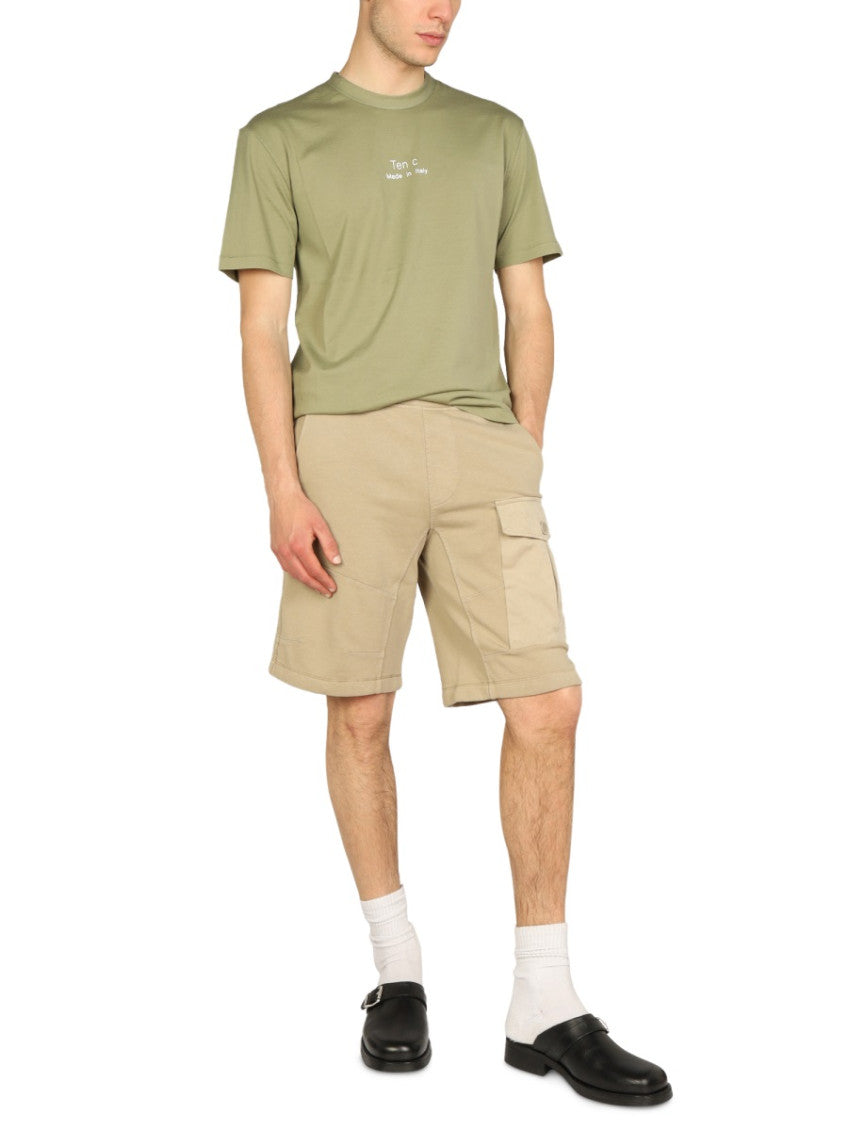 Beige Solid Shorts 2