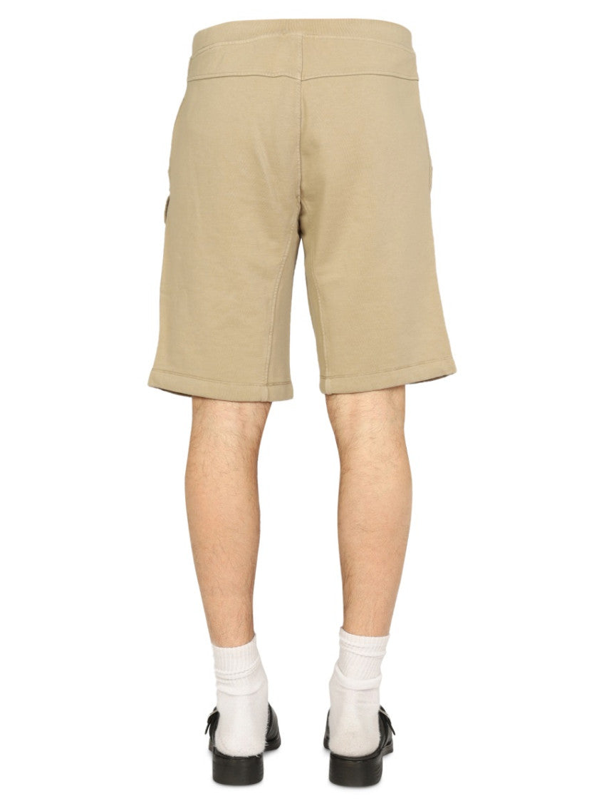 Beige Solid Shorts 4