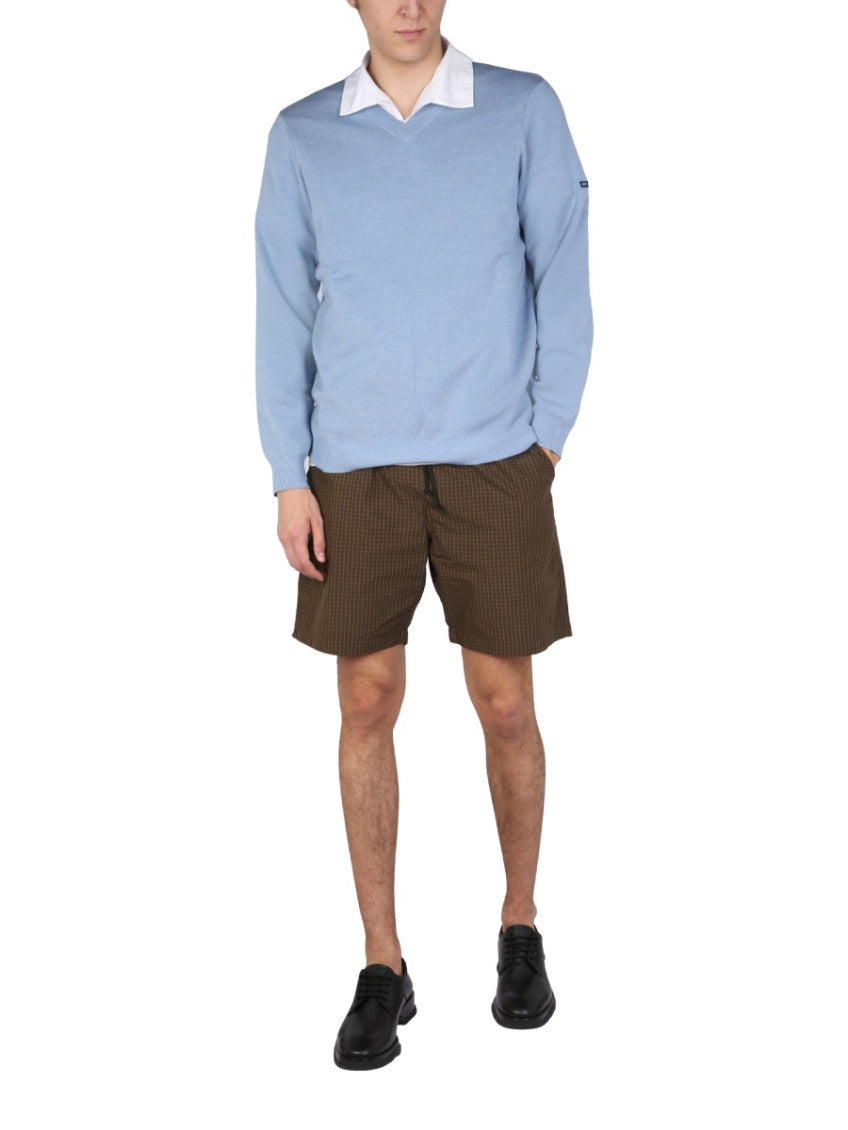 Brown Checks Shorts 2