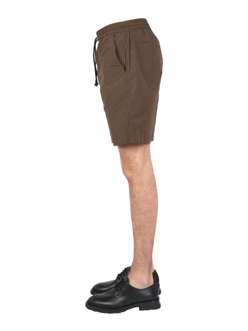 Brown Checks Shorts 3