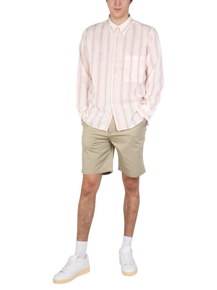 Khaki Solid Shorts 2
