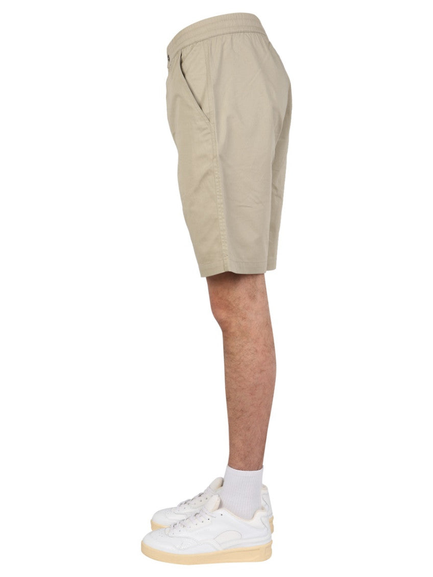 Khaki Solid Shorts 3