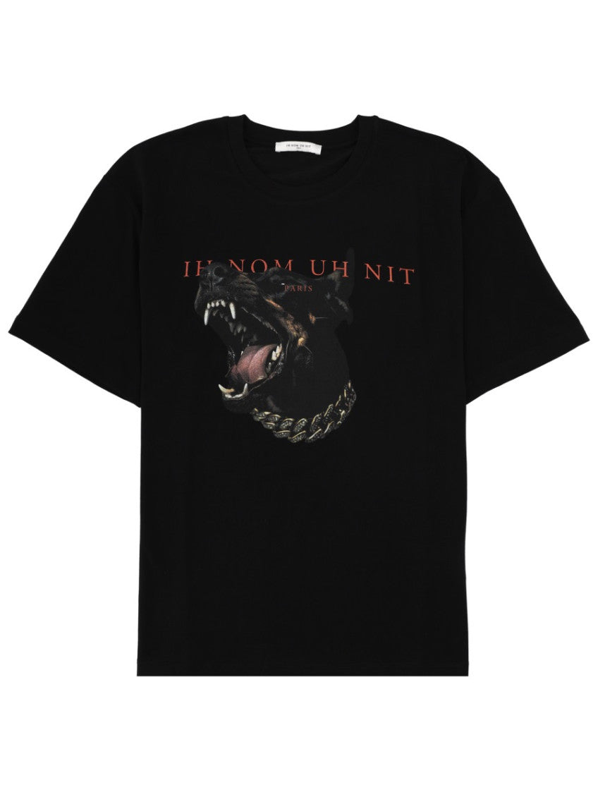 Black Graphic Crew Neck T-Shirt 1