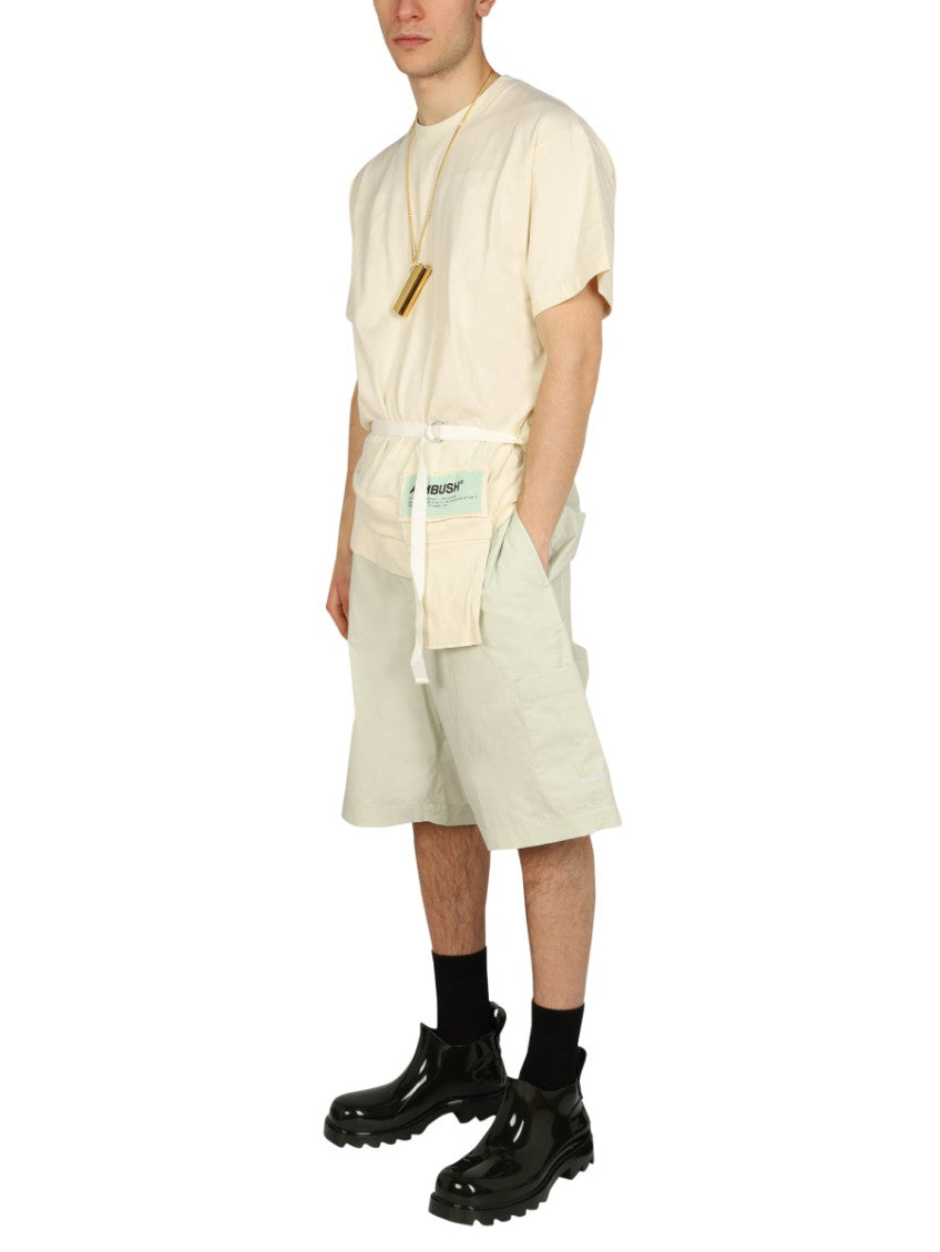 Light Green Solid Shorts 2