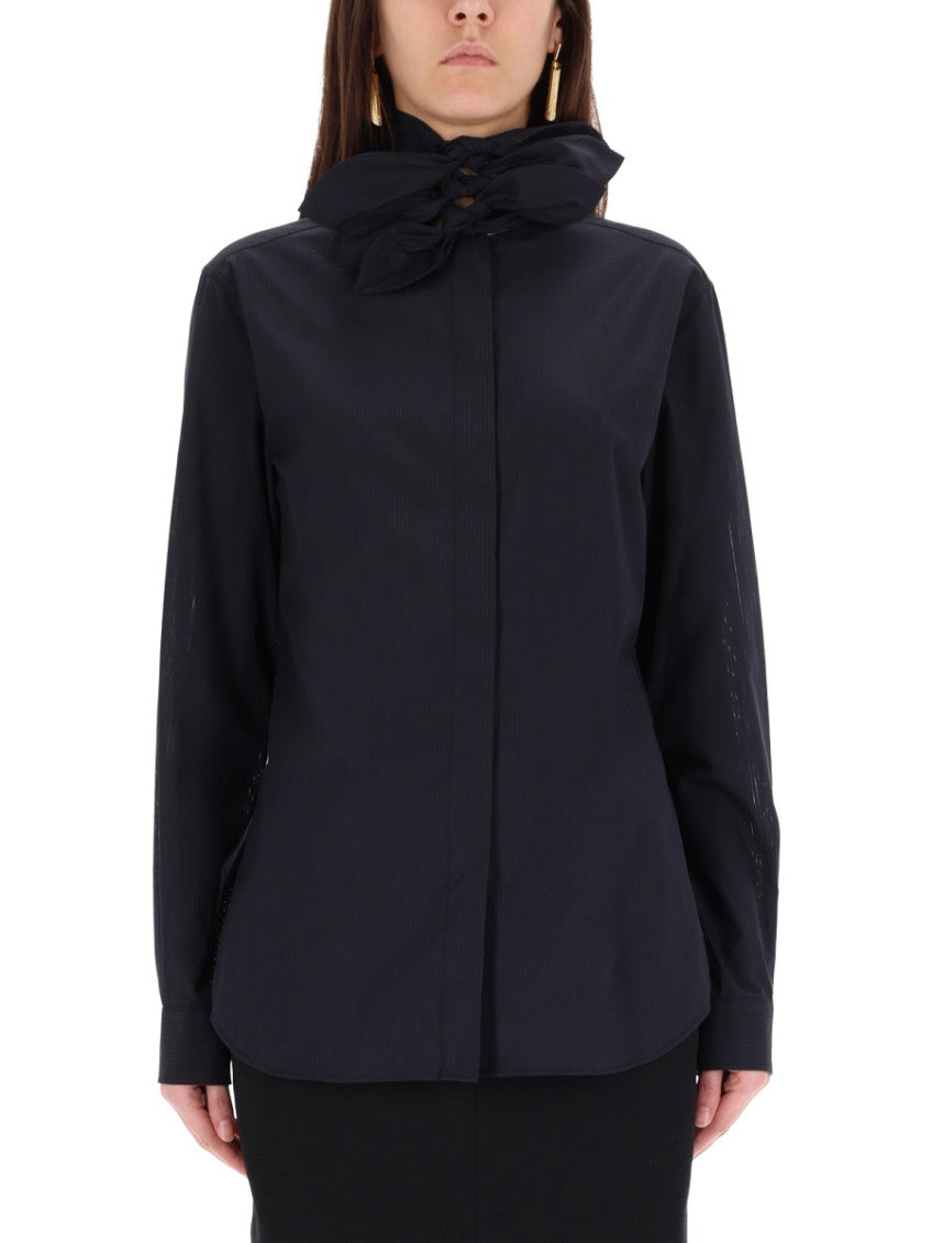 Black Regular Jacquard Shirt 1