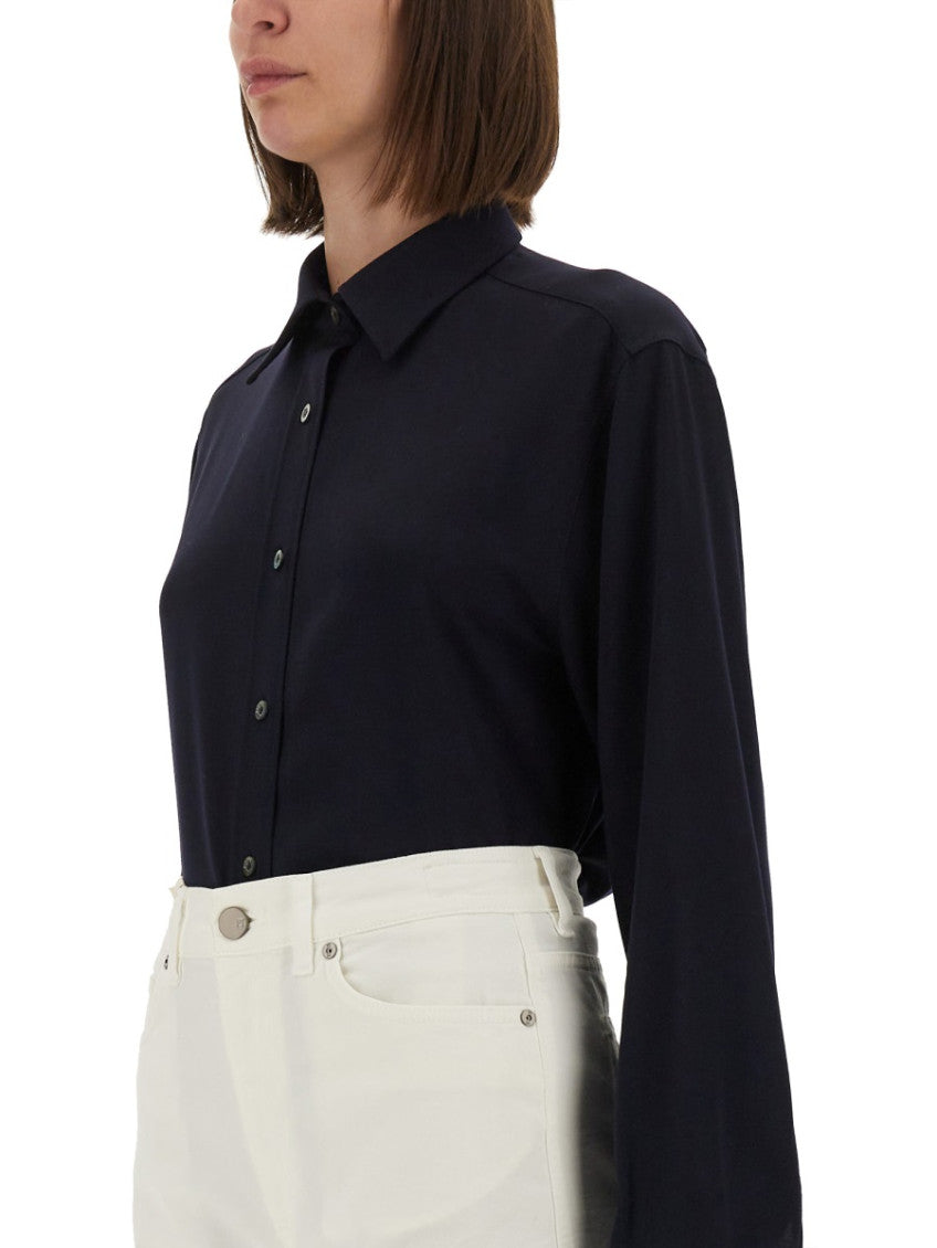 Blue Regular Solid Shirt 3