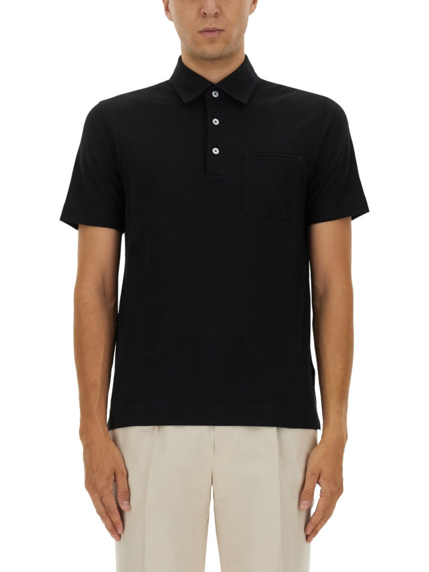 Black Shirt Collar Polo 1