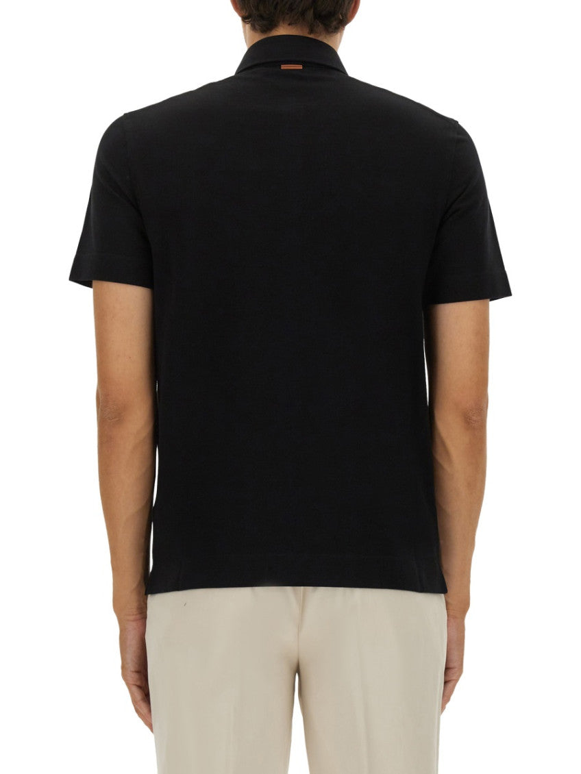 Black Shirt Collar Polo 4