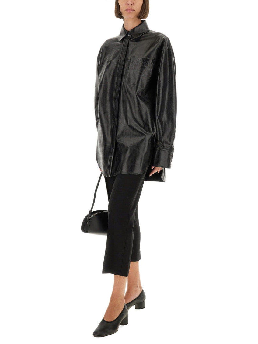 Black Oversized Solid Shirt 2