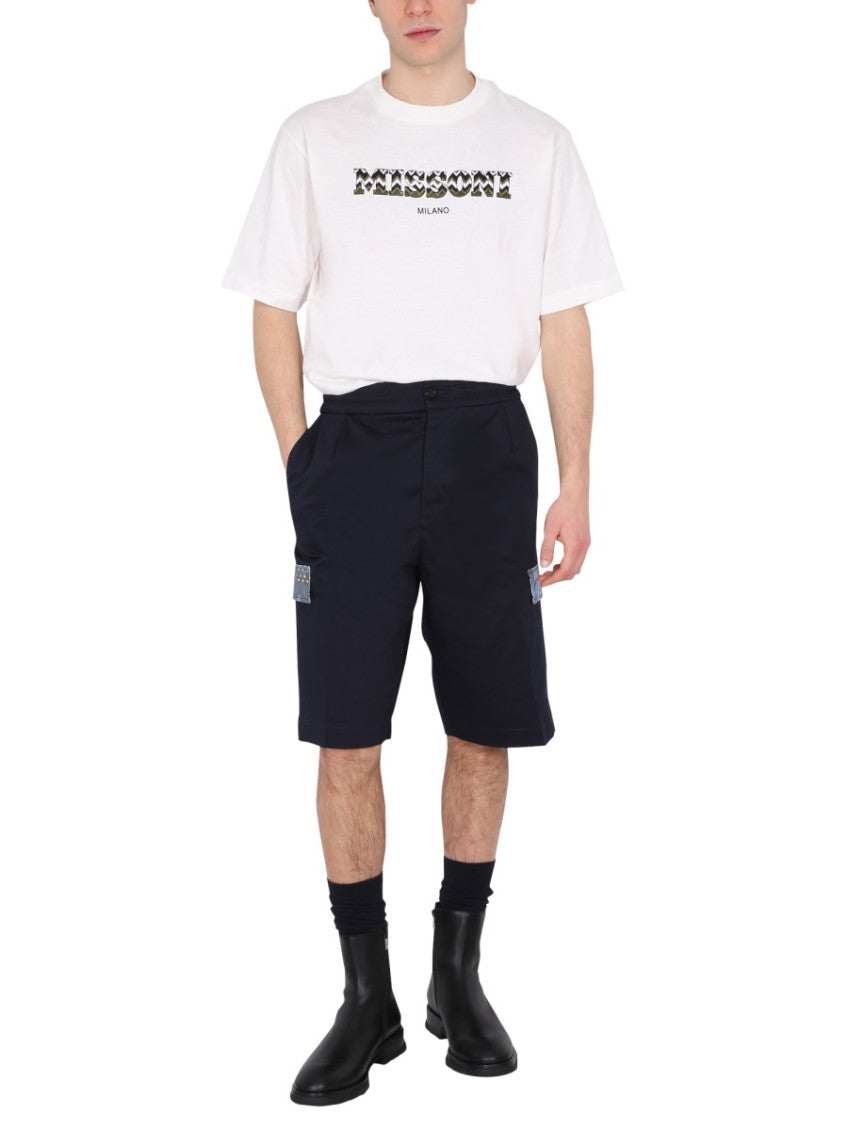 Blue Solid Shorts 2