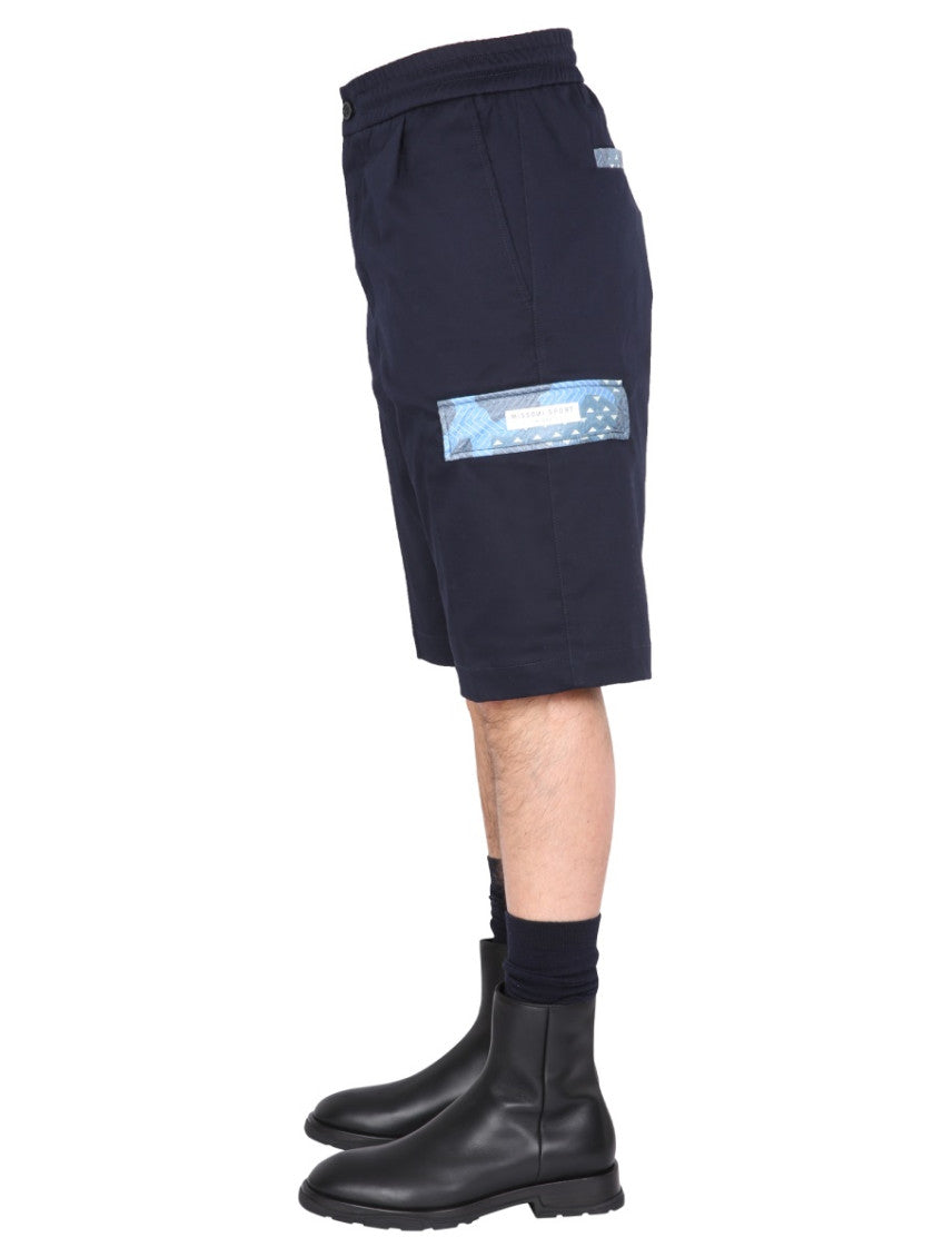 Blue Solid Shorts 3