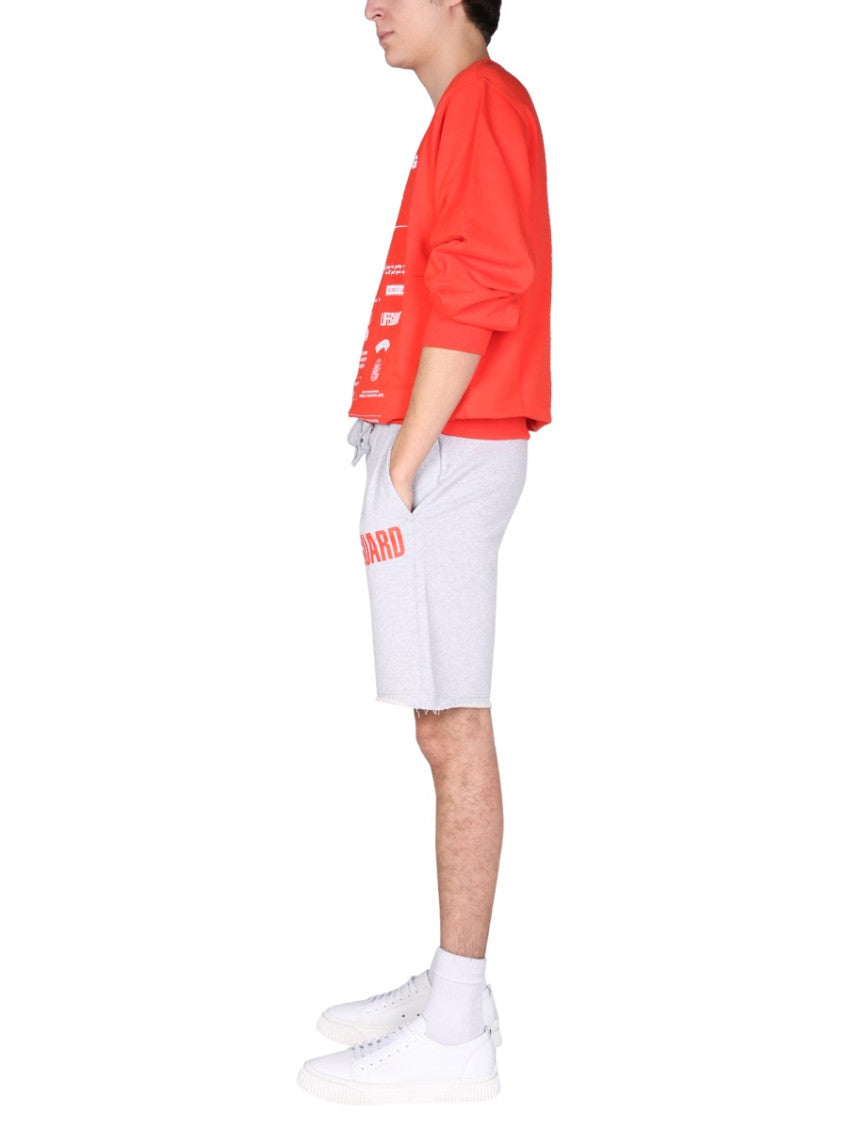 Light Grey Graphic Shorts 2