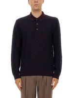 Blue Jacquard Polo 1