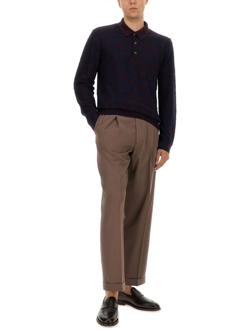 Blue Jacquard Polo 3