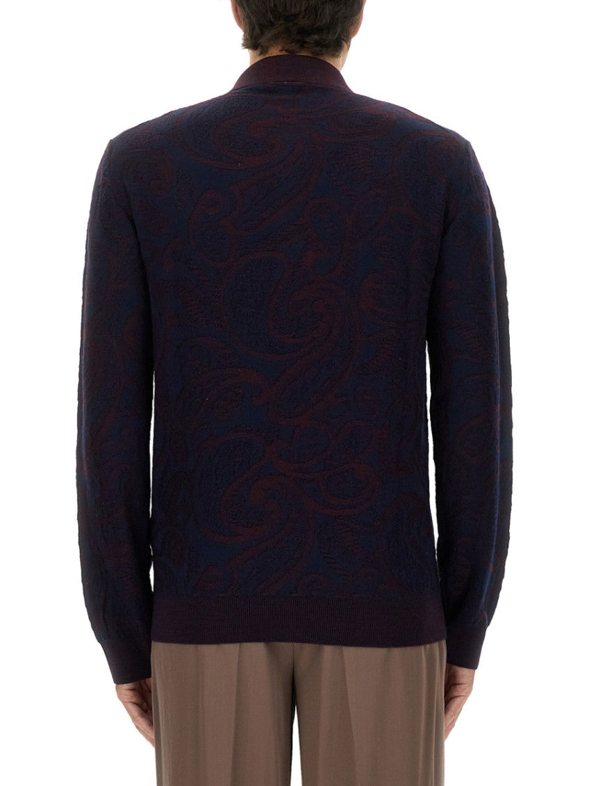Blue Jacquard Polo 4
