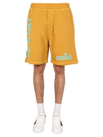 Yellow Graphic Shorts 1