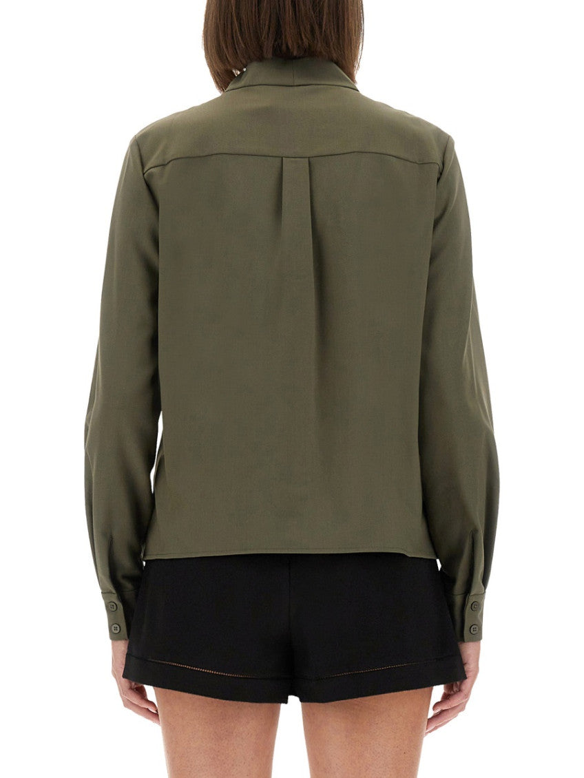 Green Regular Solid Shirt 3