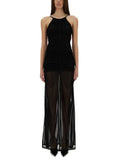 Black Halter Neck Maxi Dress 1