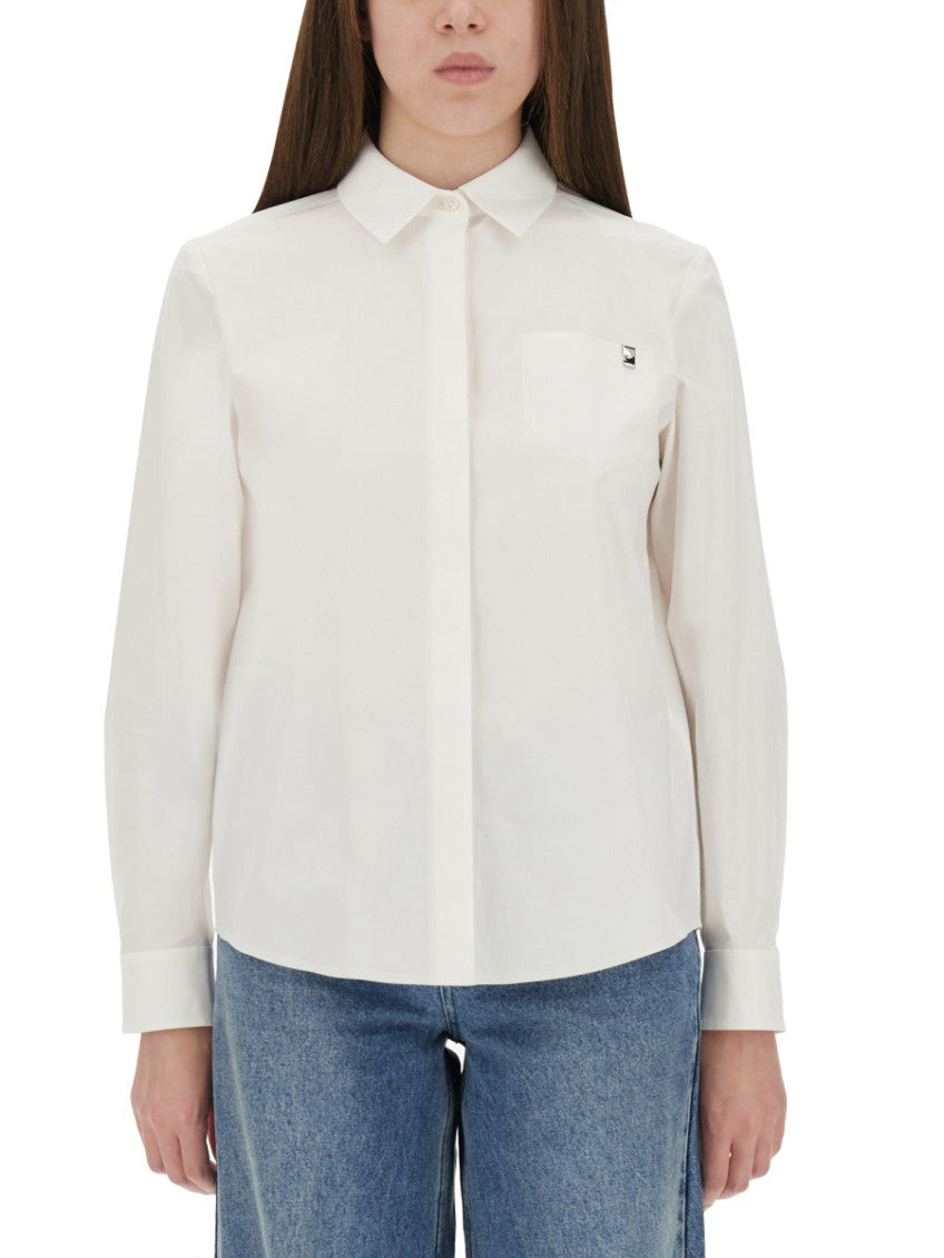 White Regular Solid Shirt 1