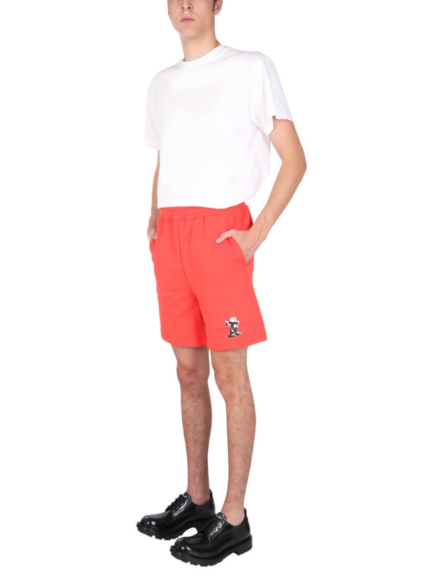 Red Graphic Shorts 2