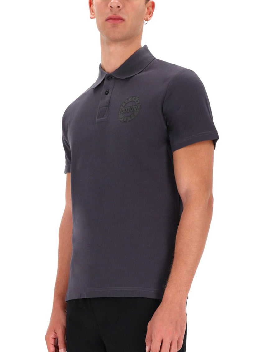 Dark Grey Shirt Collar Polo 2