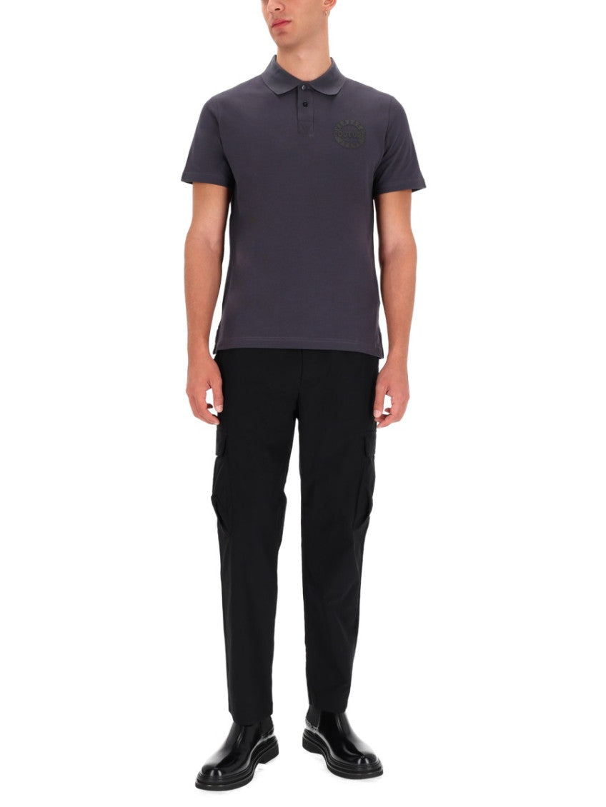 Dark Grey Shirt Collar Polo 3