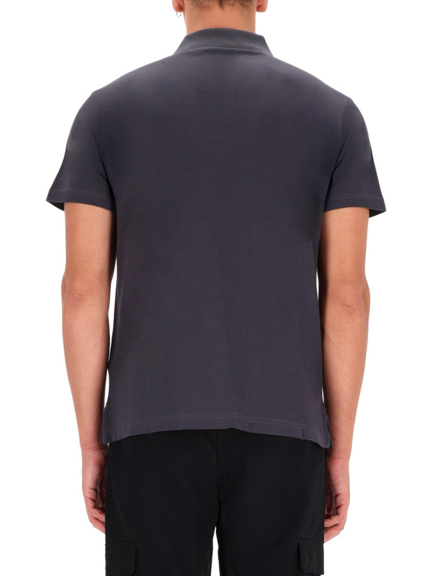 Dark Grey Shirt Collar Polo 4