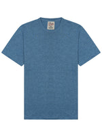 Blue Solid Crew Neck T-Shirt 1