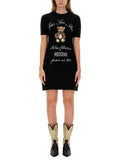 Black Graphic Crew Neck Mini Dress 1
