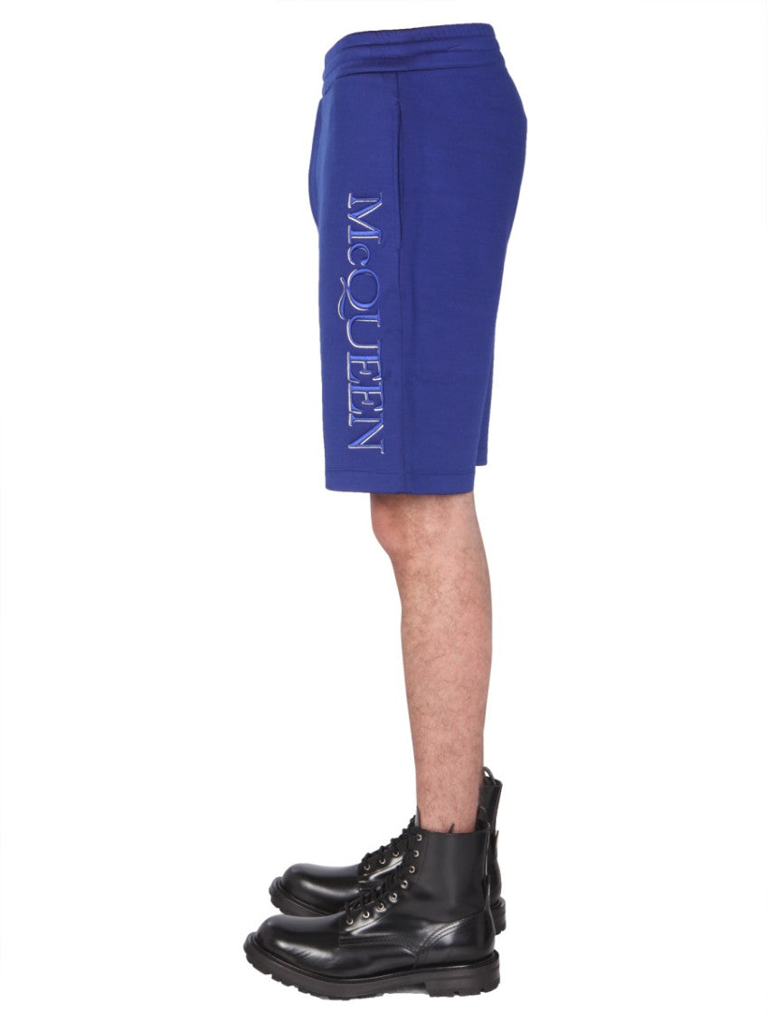 Blue Logo Shorts 3
