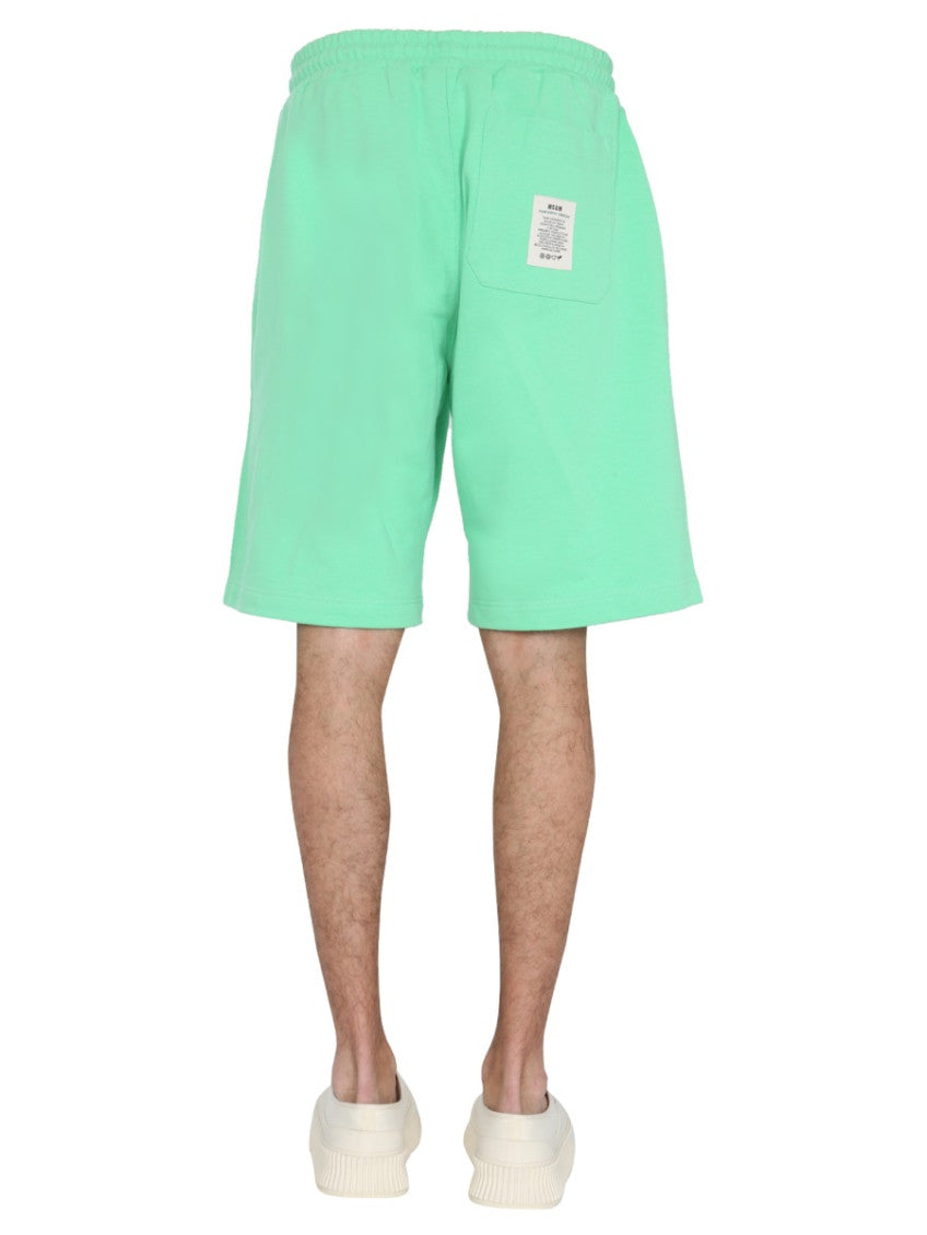 Light Green Solid Shorts 4