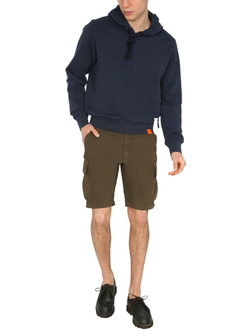 Khaki Solid Shorts 2