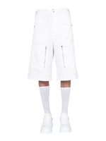 White Solid Shorts 1