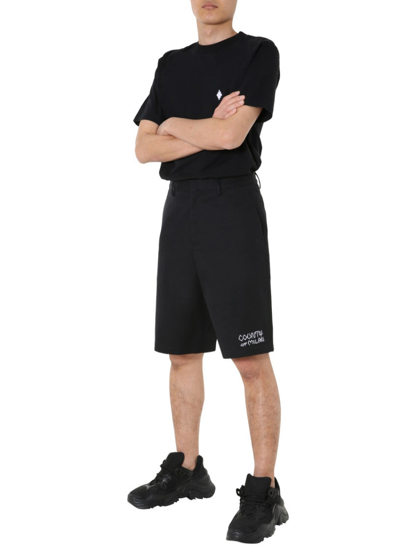 Black Graphic Shorts 2