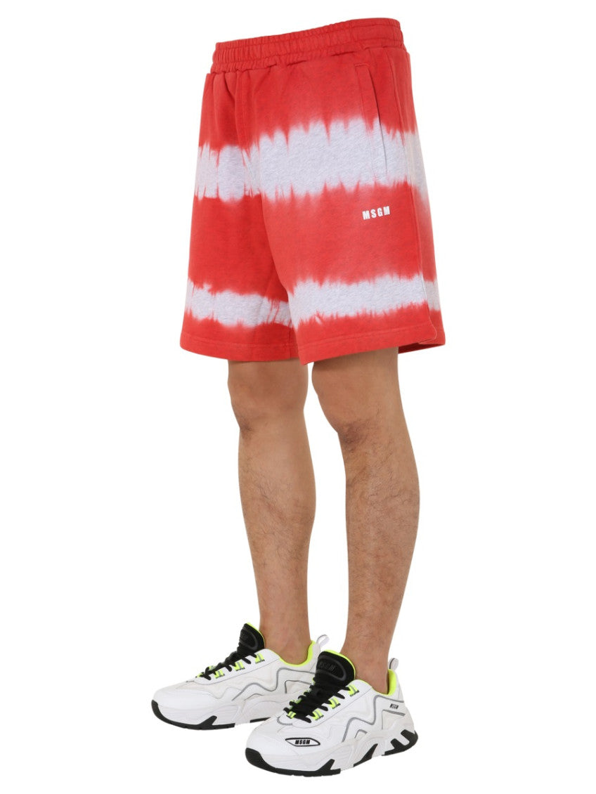 Red Tie-Dye Shorts 3