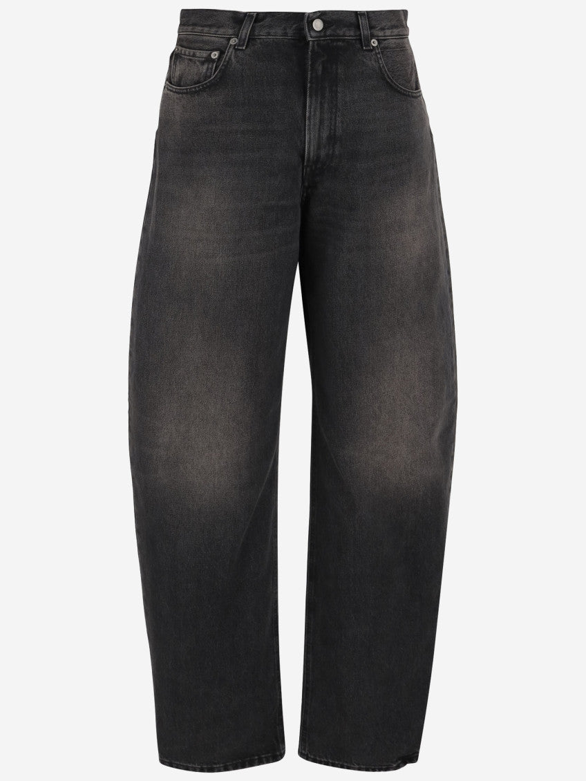 Dark Grey Cotton Jeans 1