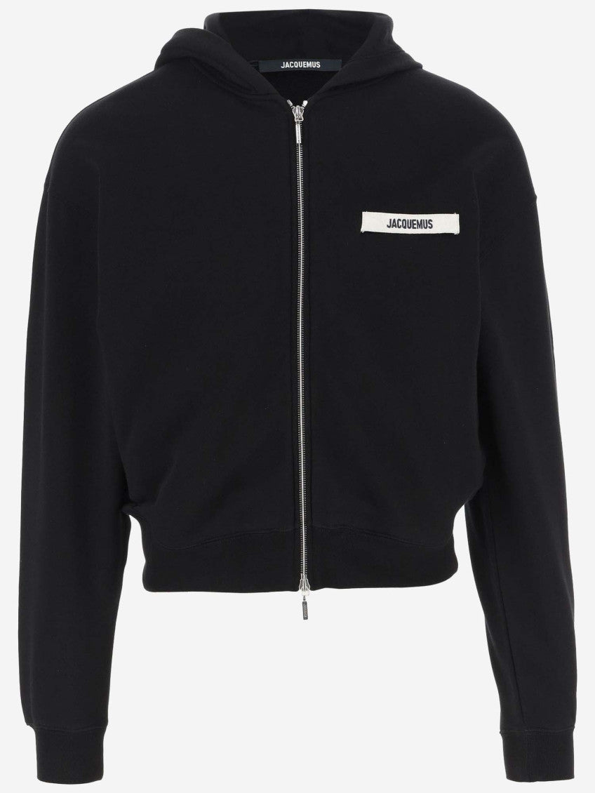 Black Zip Up Sweatshirt 1