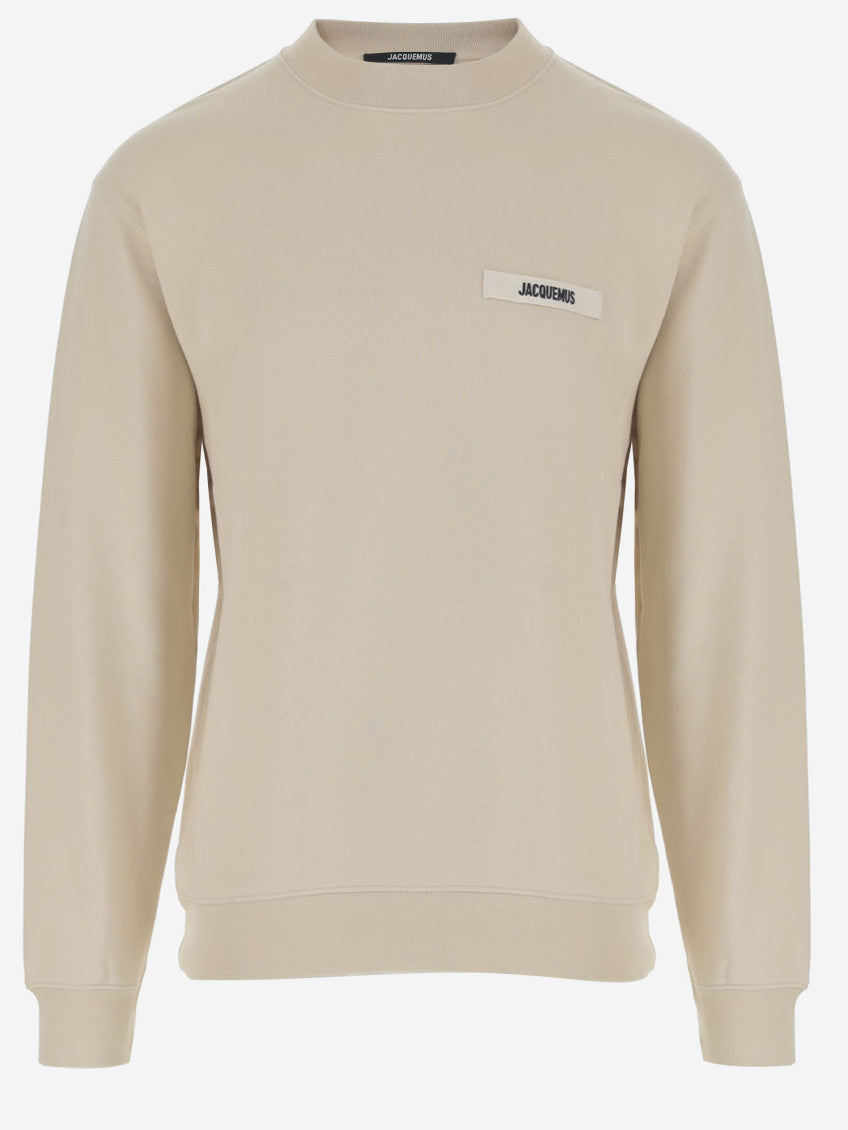 Beige Logo Sweatshirt 1