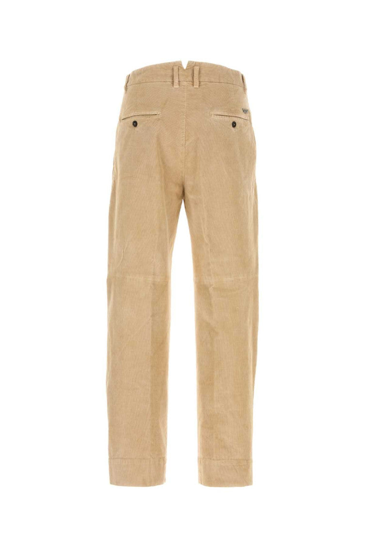 Beige stretch corduroy pant  2